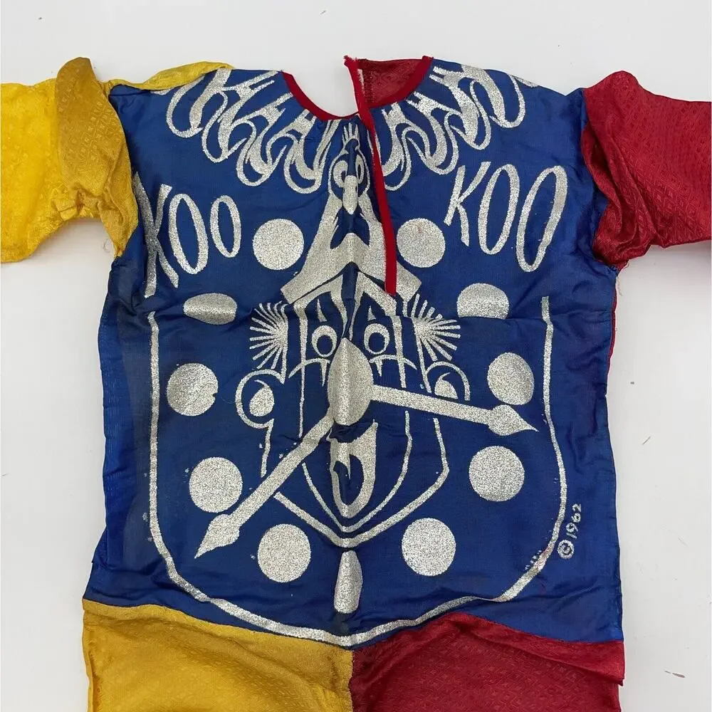 1960s Ben Cooper Koo Koo the Clown Costume Medium 8–10 Magic-Glo No Mask